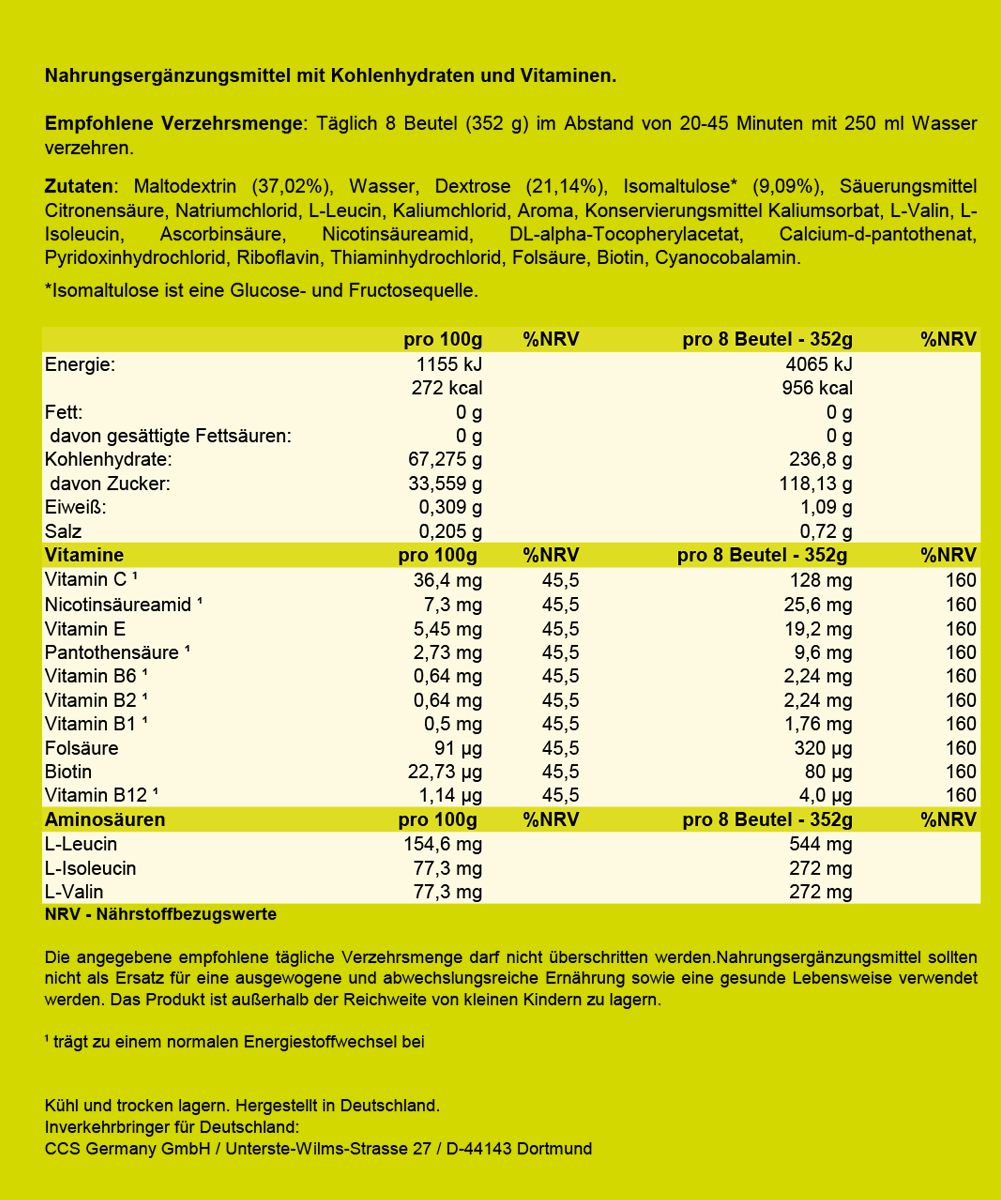 NUTRIXXION ENERGIEGEL