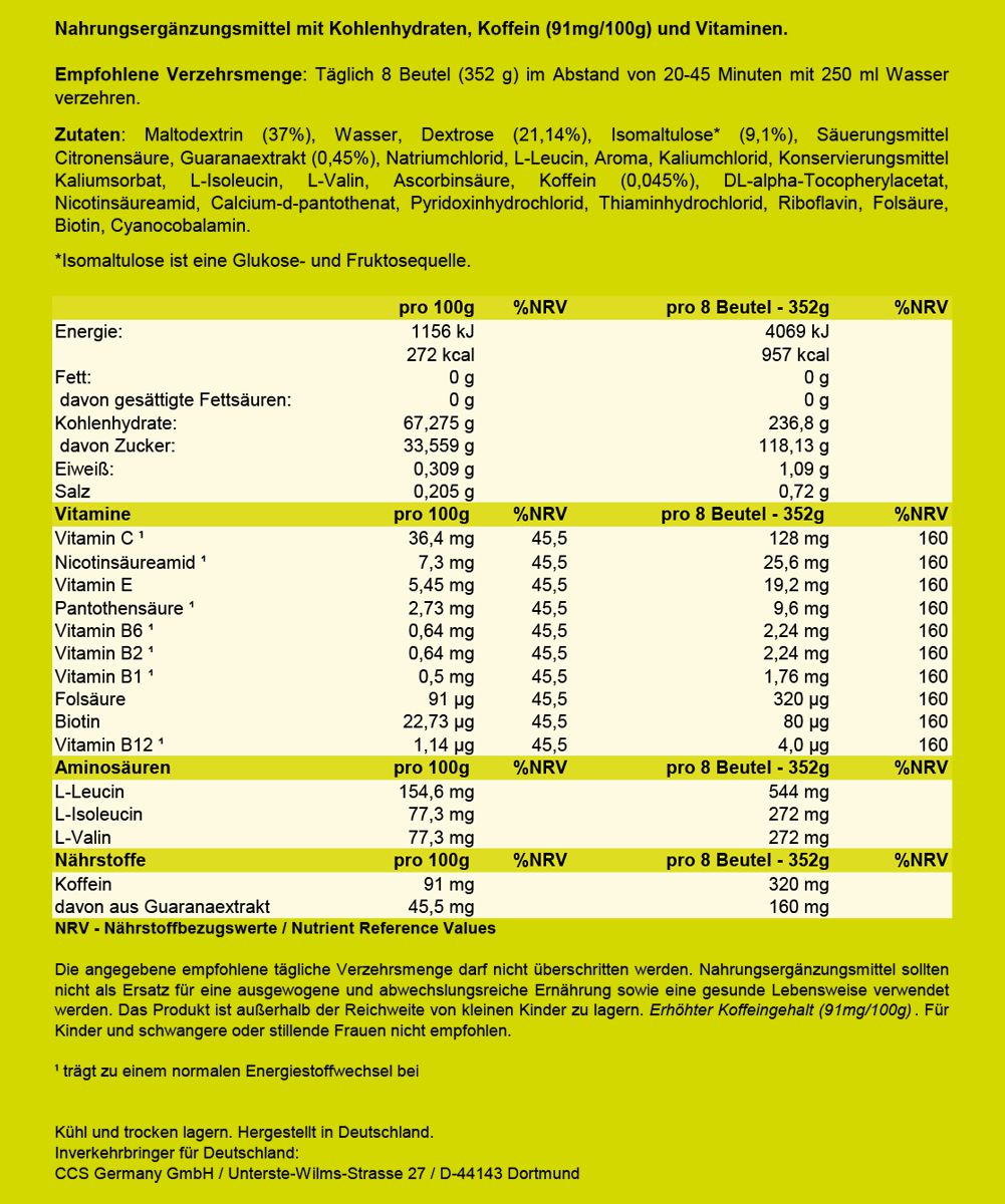 NUTRIXXION ENERGIEGEL