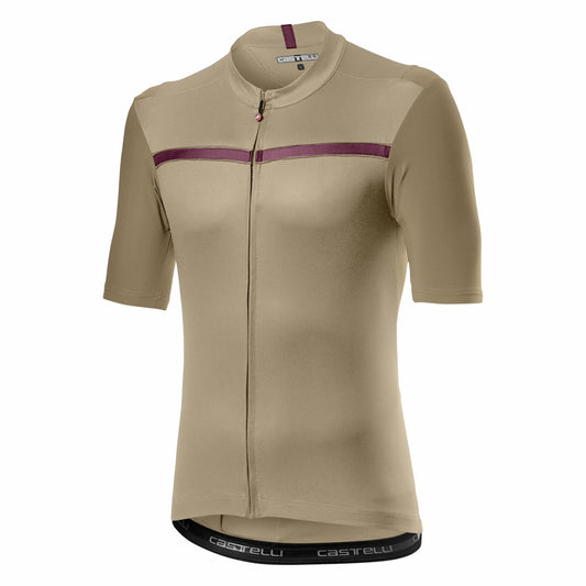 CASTELLI UNLIMITED JERSEY FOREST GRAY/RED SIZE. M