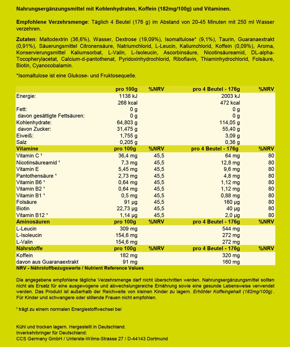 NUTRIXXION ENERGIEGEL