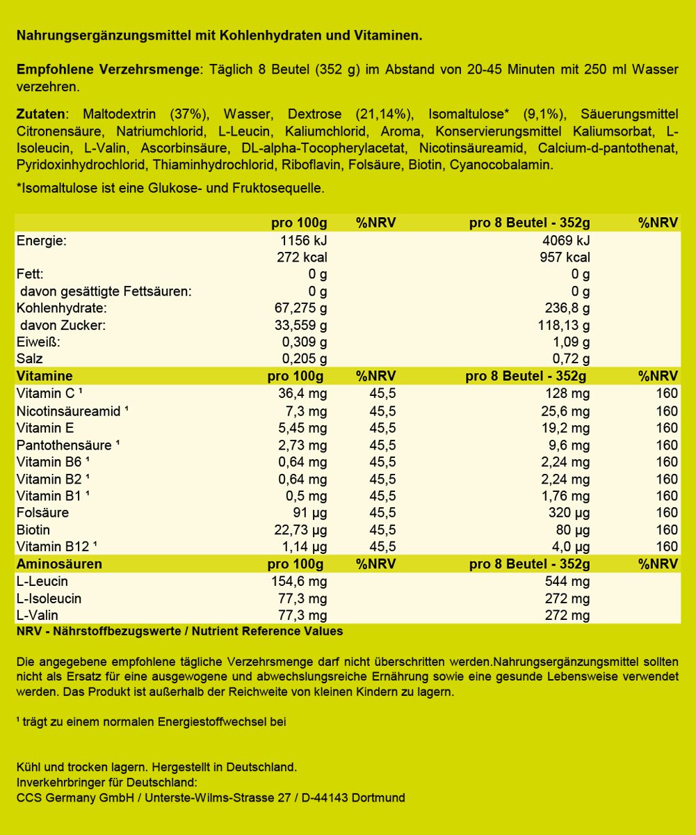 NUTRIXXION ENERGIEGEL