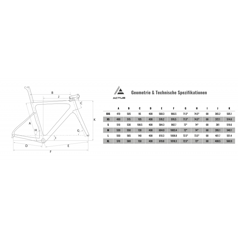 DIZO ACTUS CARBON FRAMESET